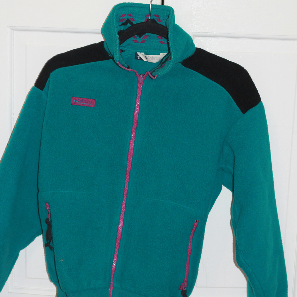 Retro Colorblock Columbia Sportswear Jacket